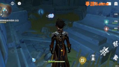 原神敲响两侧遗迹中的钟